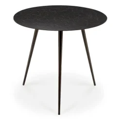 Table Basse Luna - Lava - Noir - O 50 X H 45 Cm