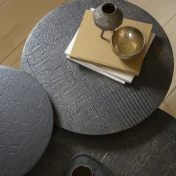 Table Basse Luna - Lava - Noir - O 50 X H 45 Cm