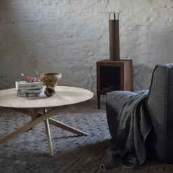 Table Basse Mikado Chene Ronde