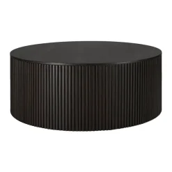 Table Basse Ronde Roller Max En Acajou - Marron