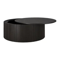 Table Basse Ronde Roller Max En Acajou - Marron