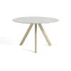 Table Cph20 Ronde Chene Huile Mat & Linoleum - Creme