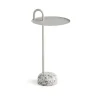 Table D'Appoint Bowler En Acier Et Granit - Beige