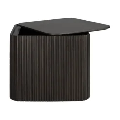 Table D'Appoint Carree Roller Max En Acajou - Marron