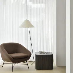 Table D'Appoint Carree Roller Max En Acajou - Marron