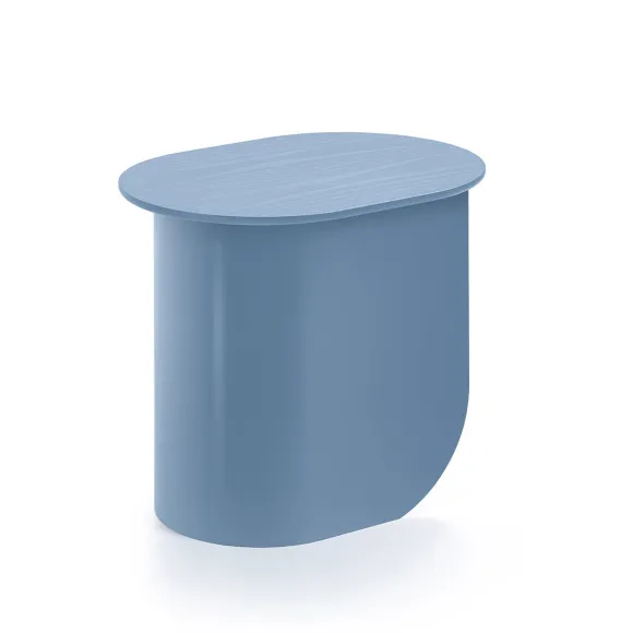 Table D'Appoint Plateau - H 40 X 44 X 32 Cm - Bleu