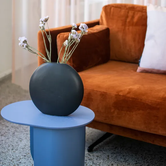 Table D'Appoint Plateau - H 40 X 44 X 32 Cm - Bleu