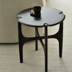 Table D'Appoint Polished Imperfect En Acajou - Marron