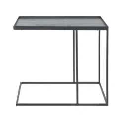 Table D'Appoint Square En Metal - Noir