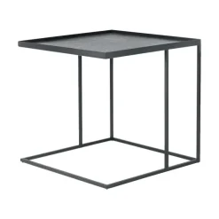 Table D'Appoint Square En Metal - Noir