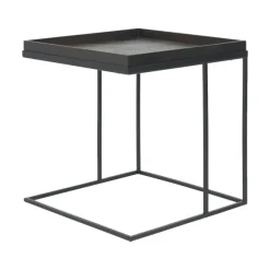 Table D'Appoint Square En Metal - Noir