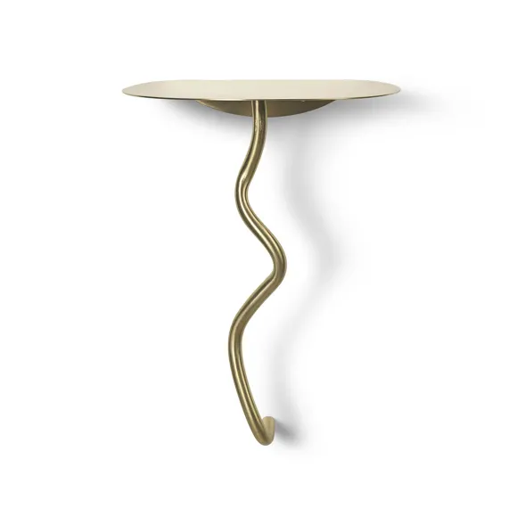 Table Murale Curvature - Laiton