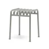 Tabouret Palissade En Acier Poudre - Gris Ciel