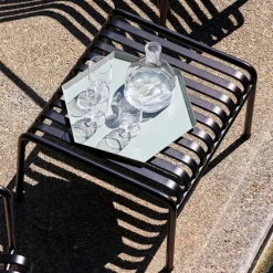 Tabouret Palissade En Acier Poudre - Anthracite