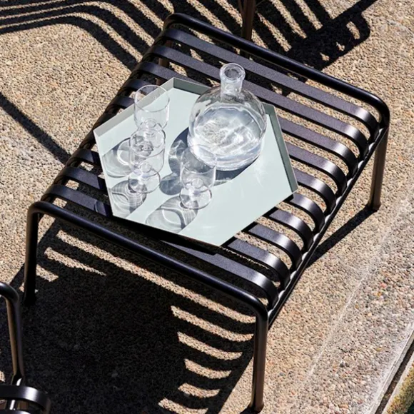 Tabouret Palissade En Acier Poudre - Anthracite