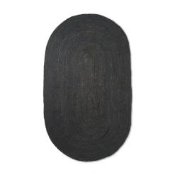 Tapis Eternal Jute Ovale - 230 X 340 Cm - Noir
