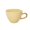 Tasse A Cafe Good Morning En Porcelaine - Jaune Raphia