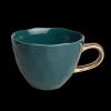 Tasse Expresso Good Morning En Porcelaine - Bleu Vert