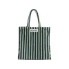 Totebag A Rayures - Sea Foam & Deep Teal