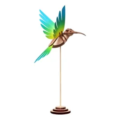 Trophee Origami Colibri - Jaune & Bleu