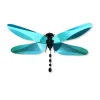 Trophee Origami Libellule Anisoptera - Vert Caribeen Brillant