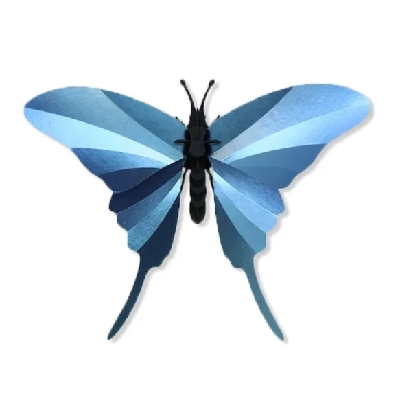 Trophee Origami Papillon Swordtail - Bleu Azur