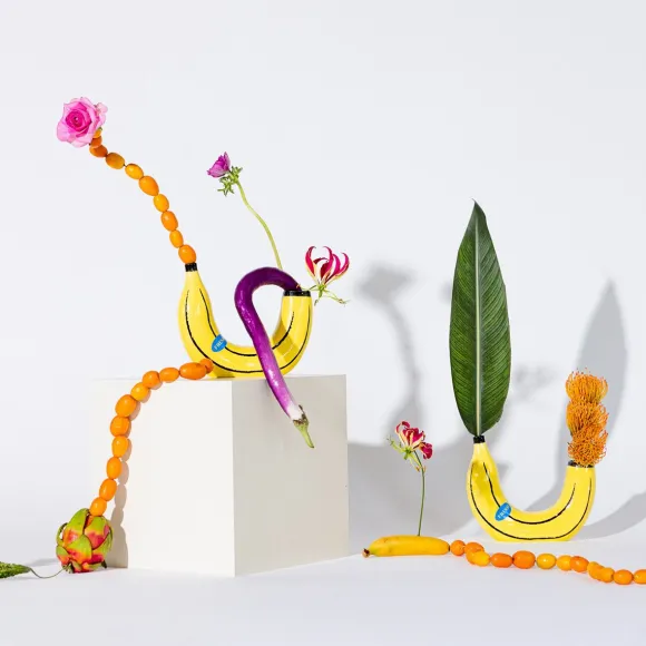 Vase Banane - Jaune