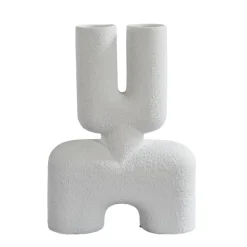 Vase Cobra Double Blanc