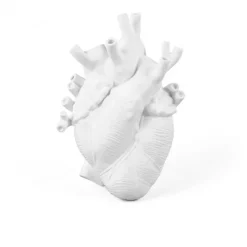 Vase Coeur Love In Bloom Porcelaine - Blanc