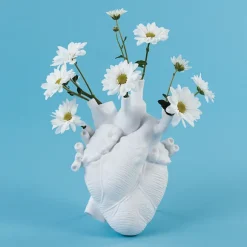 Vase Coeur Love In Bloom Porcelaine - Blanc