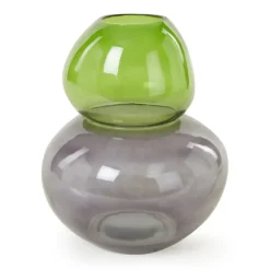 Vase Duo Toni Transparent - Pieridot / Beetle Vert