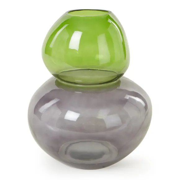 Vase Duo Toni Transparent - Pieridot / Beetle Vert
