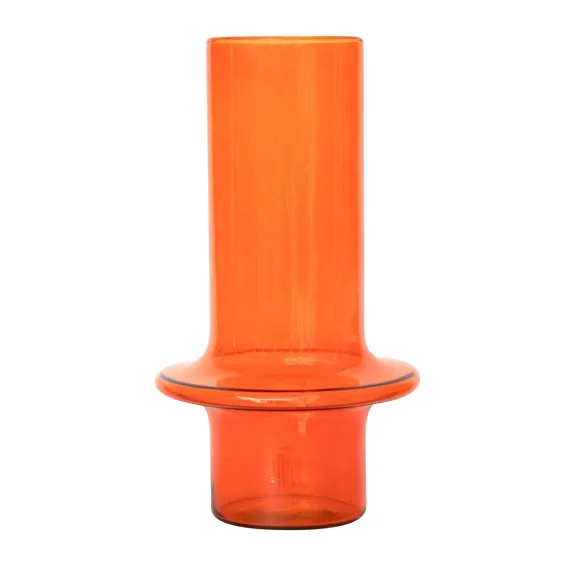 Vase En Verre Recycle - Paprika