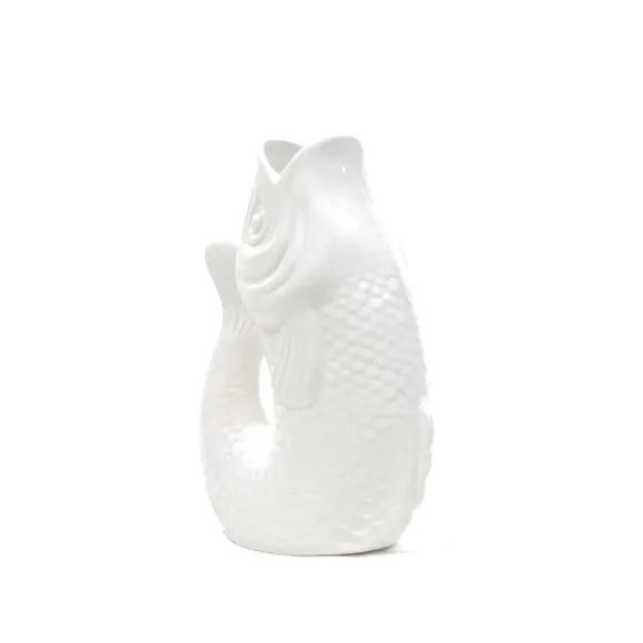 Vase Monsieur Carafon Fish Blanc
