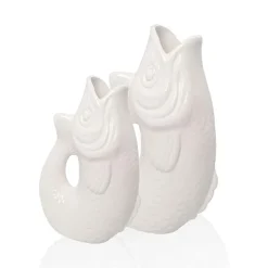 Vase Monsieur Carafon Fish Blanc