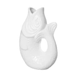 Vase Monsieur Carafon Fish Blanc