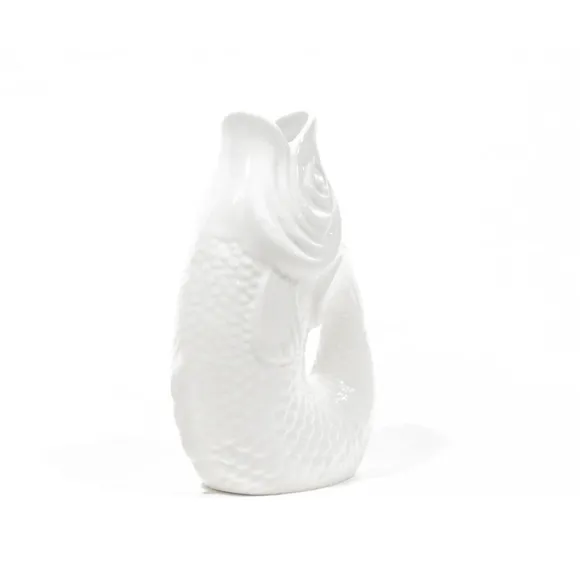 Vase Monsieur Carafon Fish Blanc