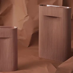 Vase Ridge En Terre Cuite - H 48,5 Cm