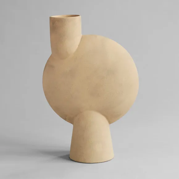 Vase Sphere Bubl En Ceramique - Sable