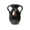 Vase Verso En Gres - Noir/Brun
