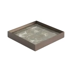Vide Poche En Verre Fossil Organic - Gris