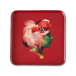 Vide-Poche Carre Canarbella En Fer - 15 X 15 Cm