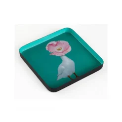 Vide-Poche Carre Diva En Fer - 15 X 15 Cm